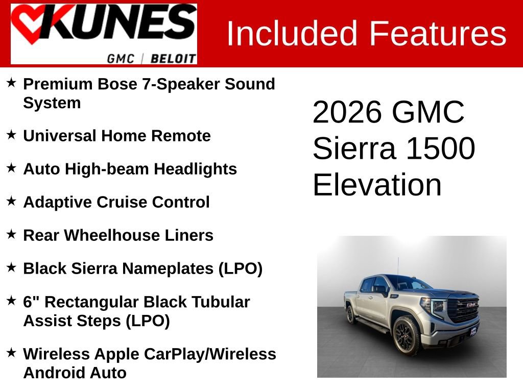 New 2026 GMC Sierra 1500 Elevation w/ Preferred Package image 3