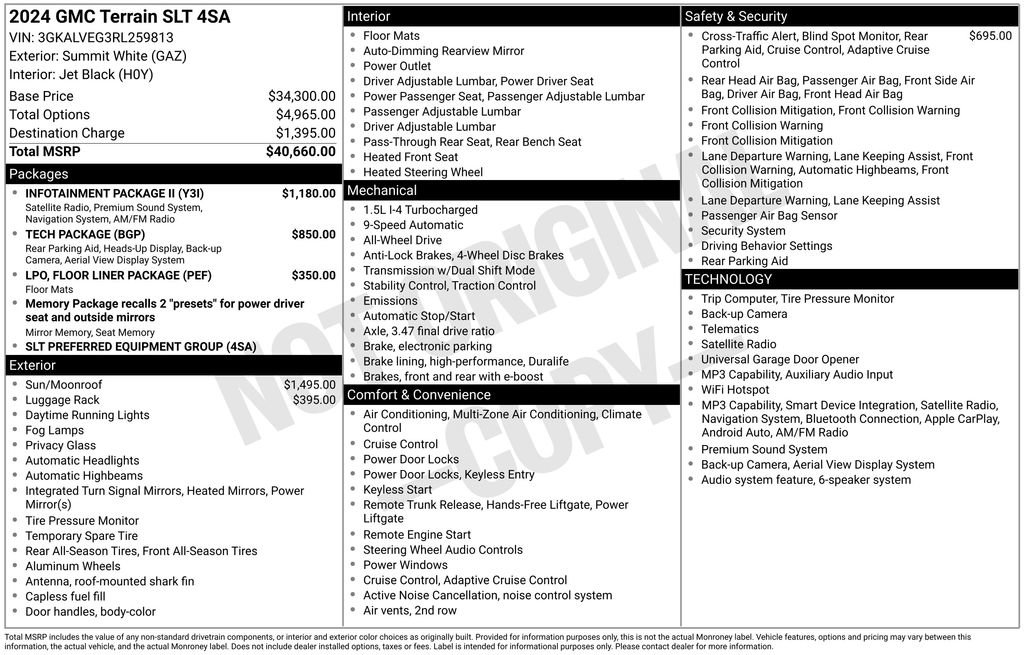 Used 2024 GMC Terrain SLT w/ Infotainment Package II AWD/4WD image 6