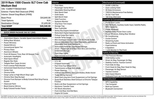 Used 2019 RAM 1500 Classic SLT AWD/4WD image 32