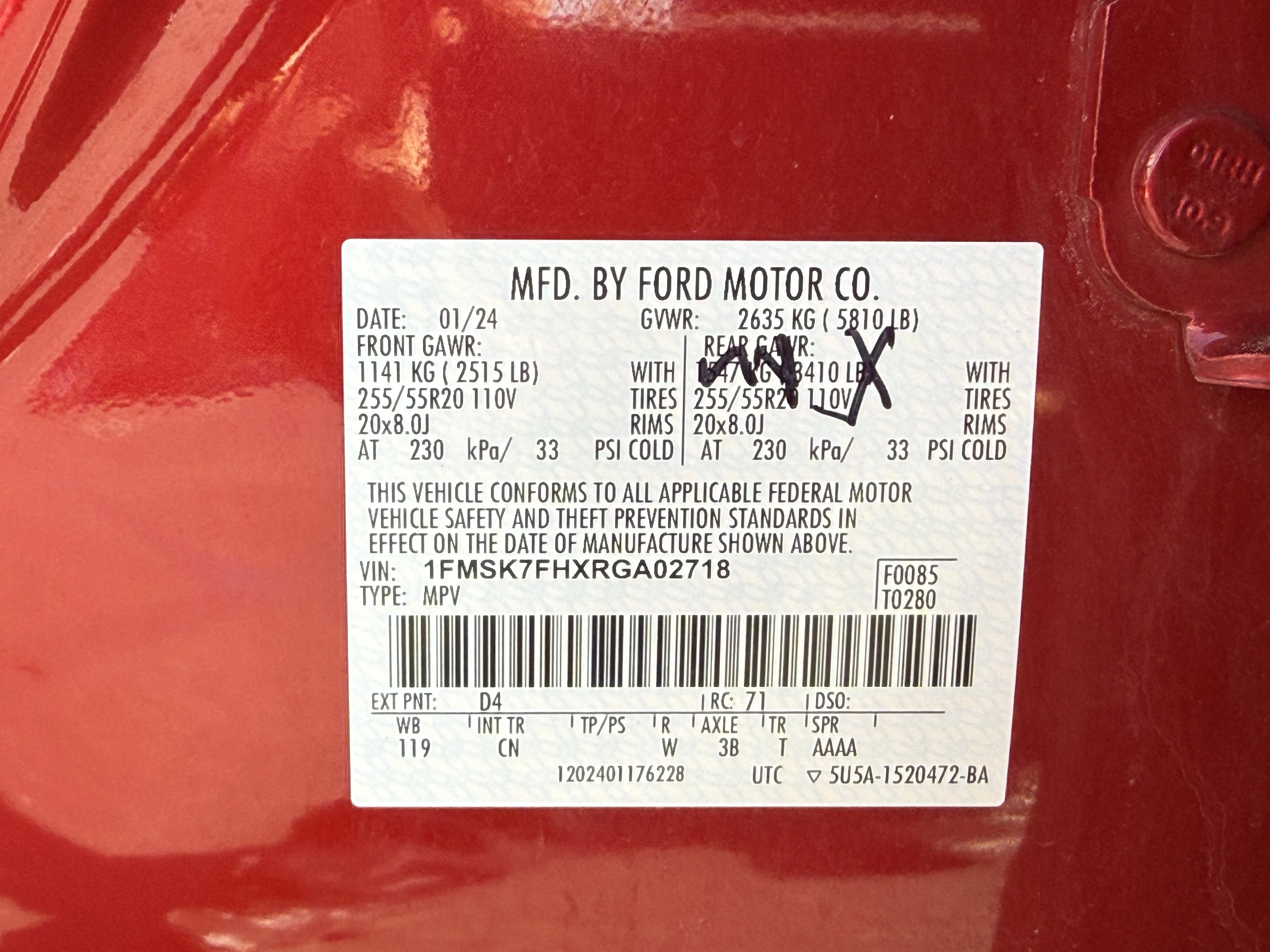 Used 2024 Ford Explorer Limited RWD image 33