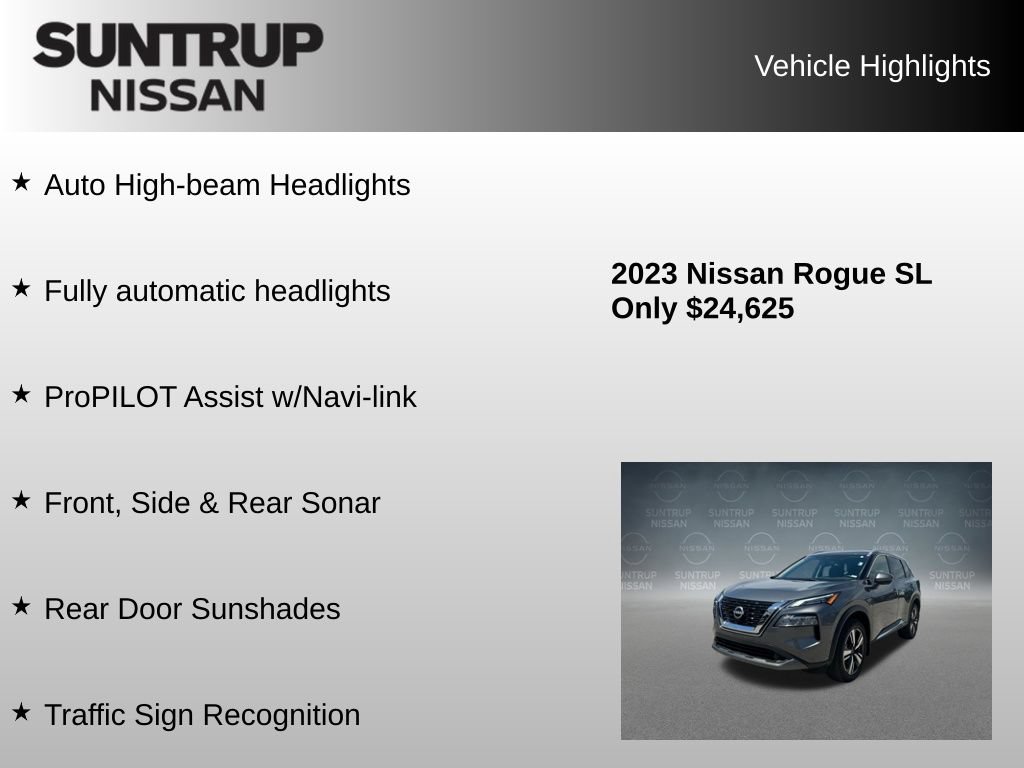 Used 2023 Nissan Rogue SL w/ SL Premium Package FWD image 23