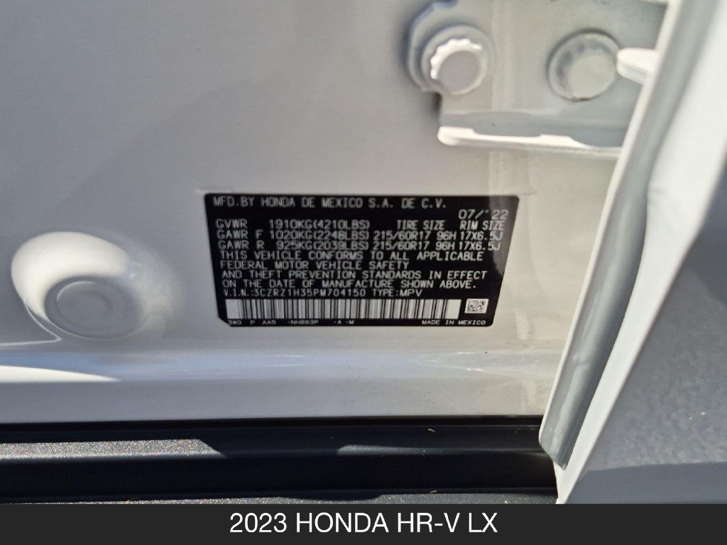 Used 2023 Honda HR-V LX image 24