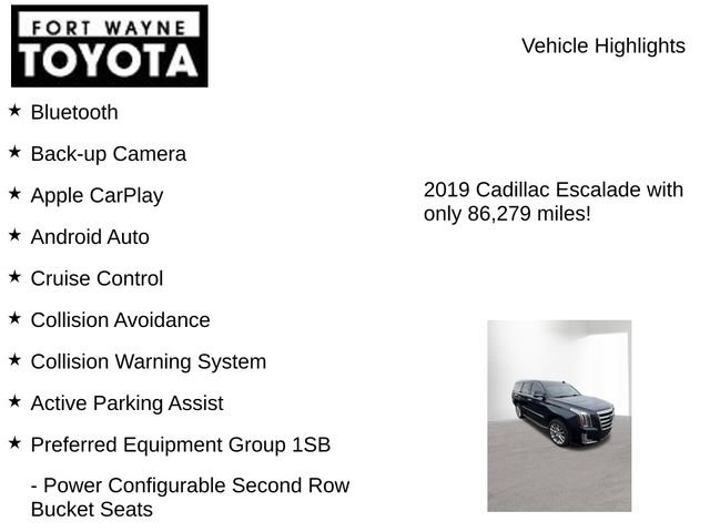 Used 2019 Cadillac Escalade Luxury AWD/4WD image 8