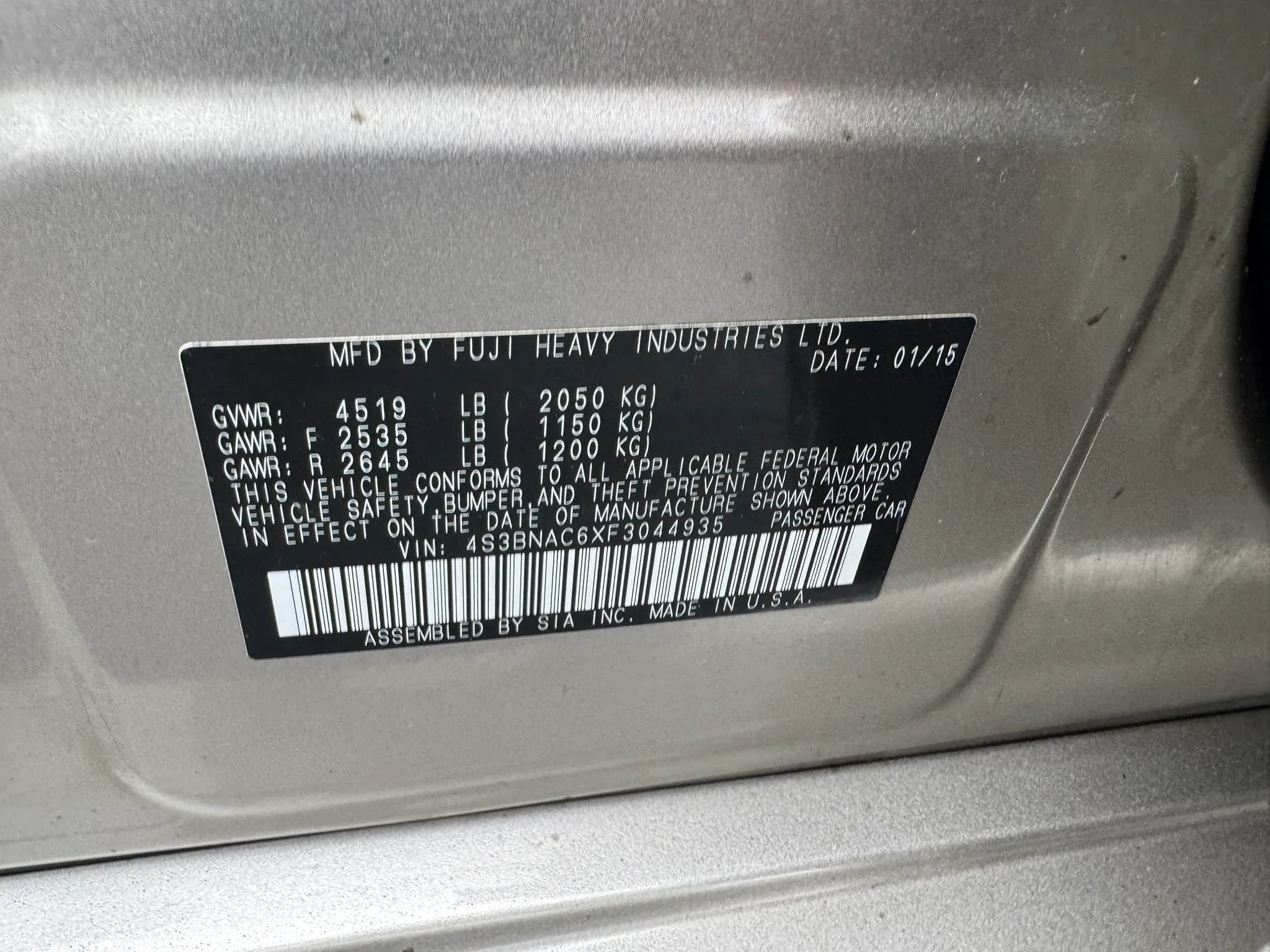 Used 2015 Subaru Legacy 2.5i Premium AWD/4WD image 19