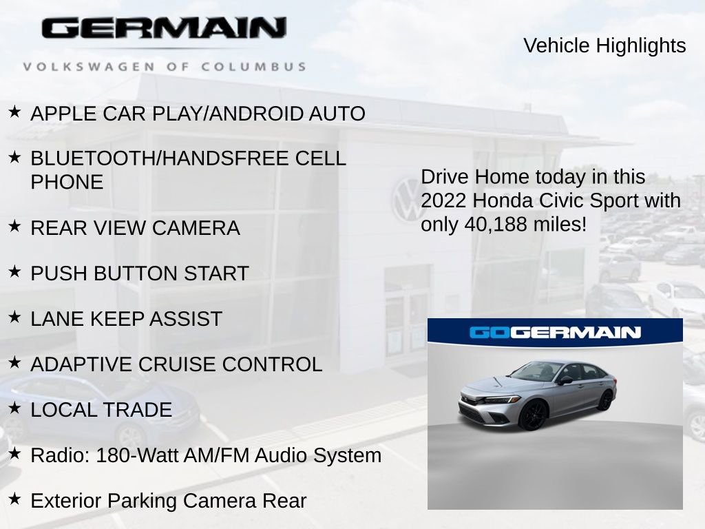 Used 2022 Honda Civic Sport image 5