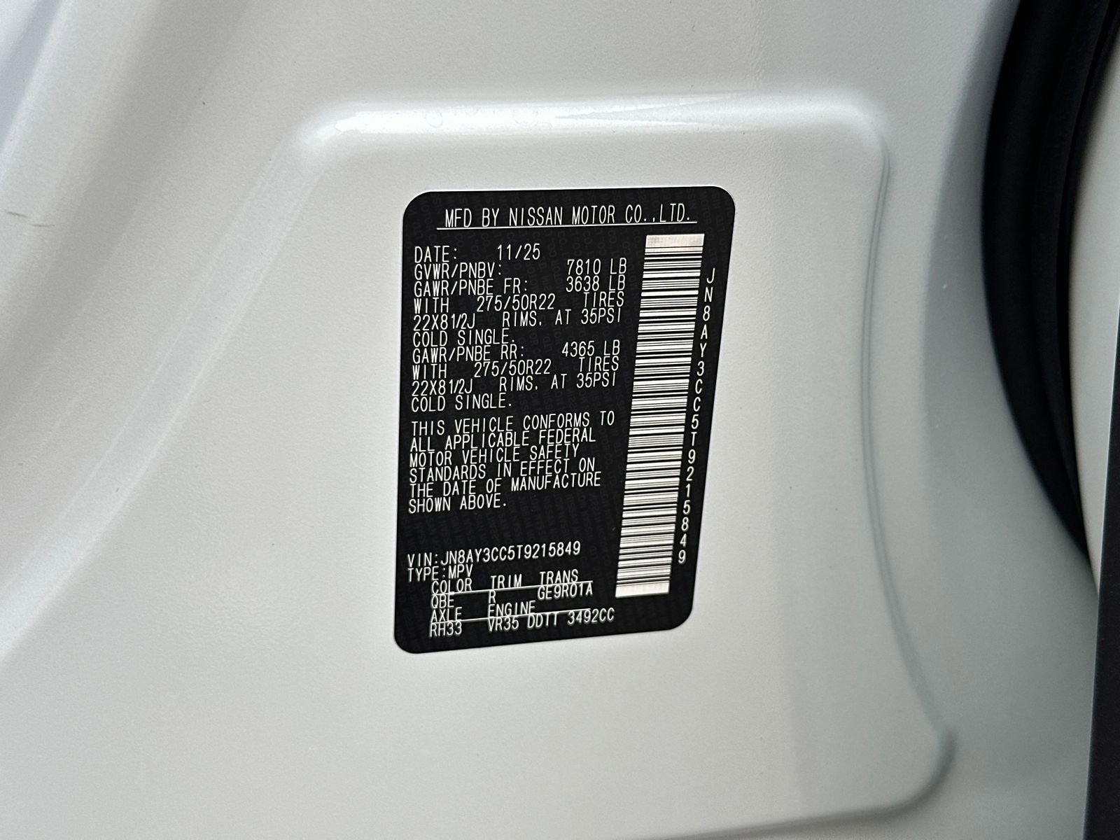 New 2026 Nissan Armada Platinum Reserve image 40