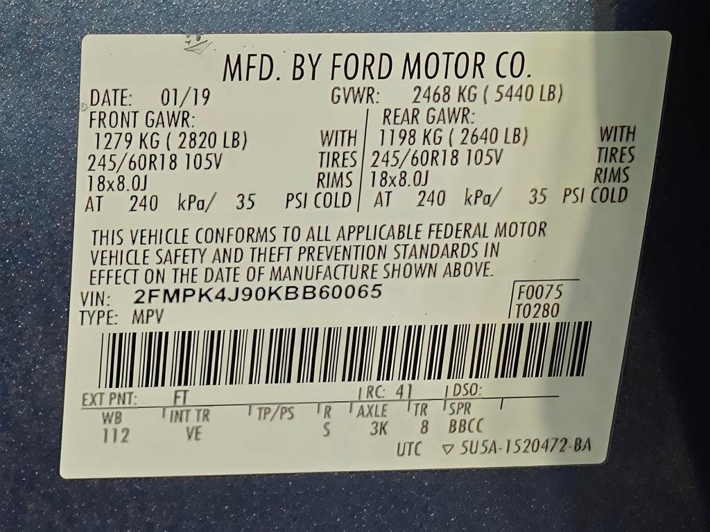 Used 2019 Ford Edge SEL w/ Equipment Group 201A AWD/4WD image 55