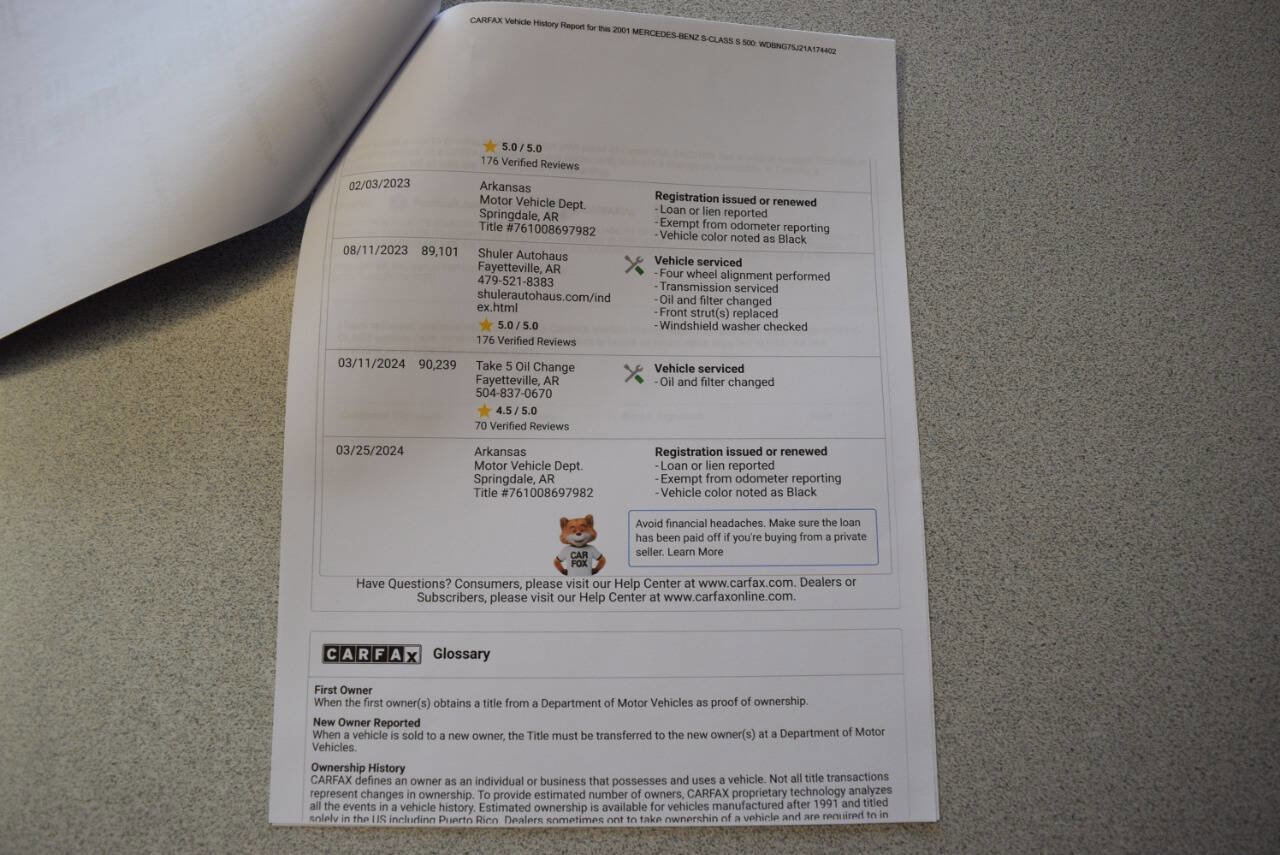 Used 2001 Mercedes-Benz S 500 image 82