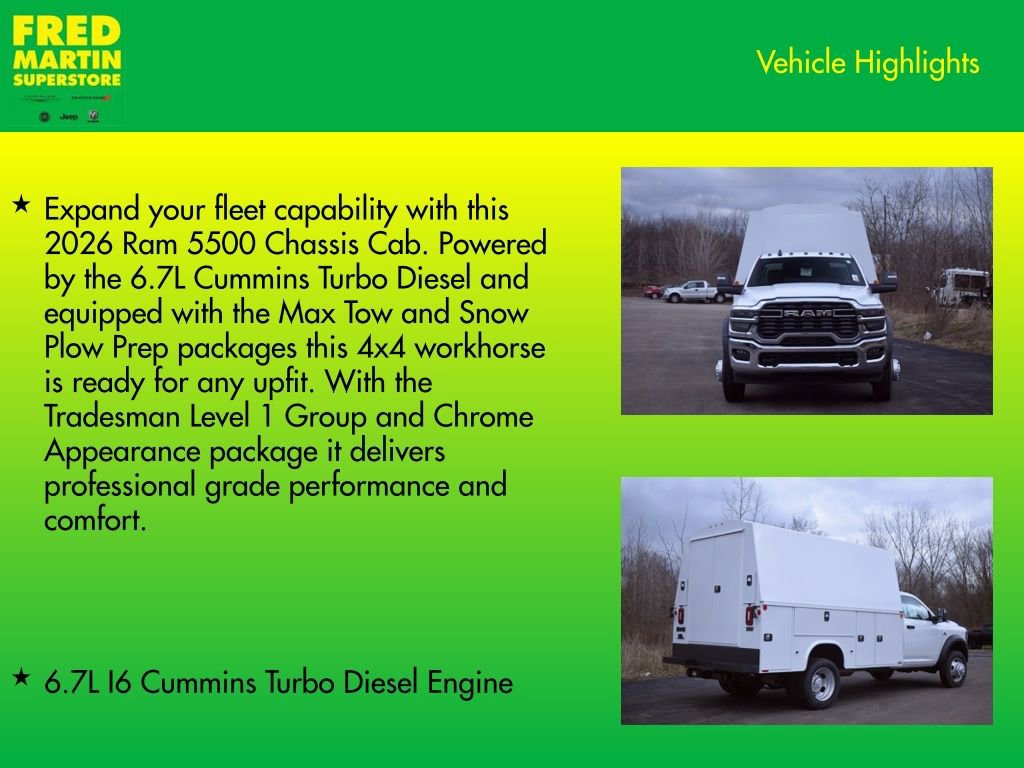 New 2026 RAM 5500 Tradesman w/ Chrome Appearance Group AWD/4WD image 15
