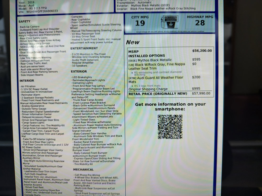 Used 2019 Audi RS 3 image 22