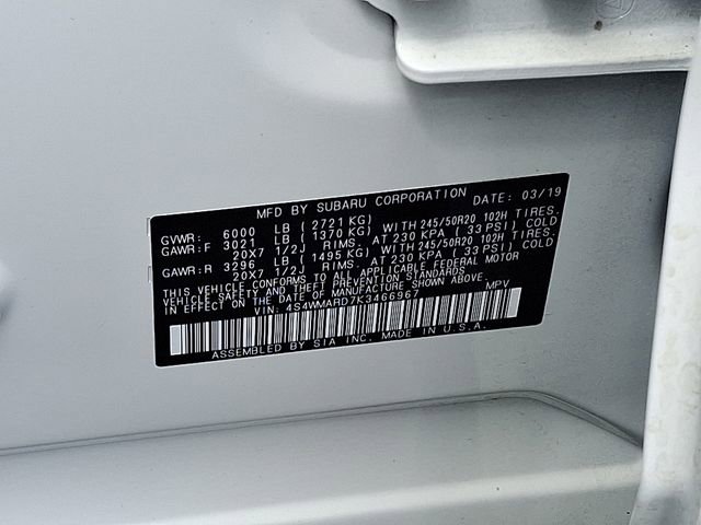 Used 2019 Subaru Ascent Touring AWD/4WD image 27
