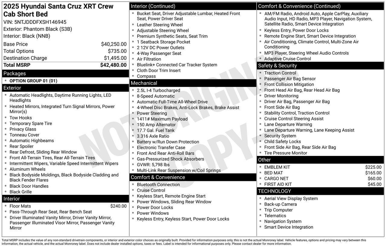 New 2025 Hyundai Santa Cruz XRT image 7