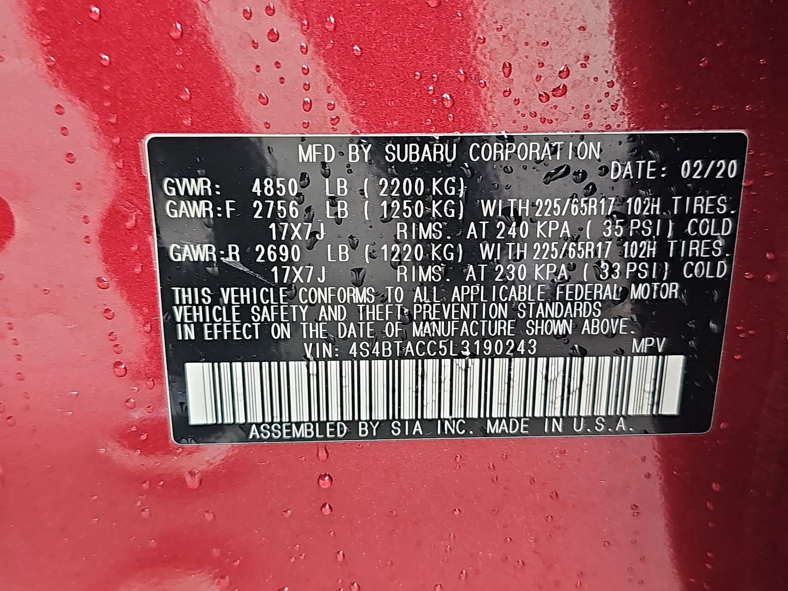 Used 2020 Subaru Outback Premium image 16