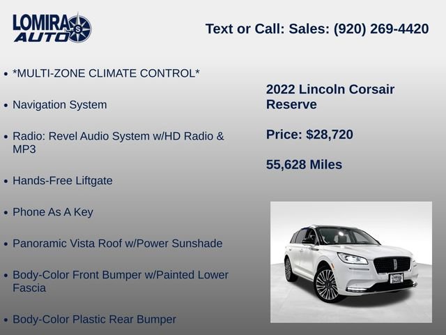 Used 2022 Lincoln Corsair Reserve w/ Equipment Group 201A AWD/4WD image 39