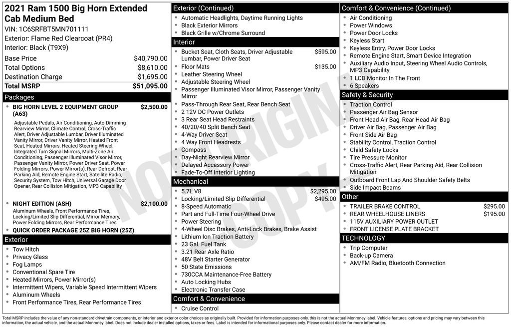 Used 2021 RAM 1500 Big Horn AWD/4WD image 6
