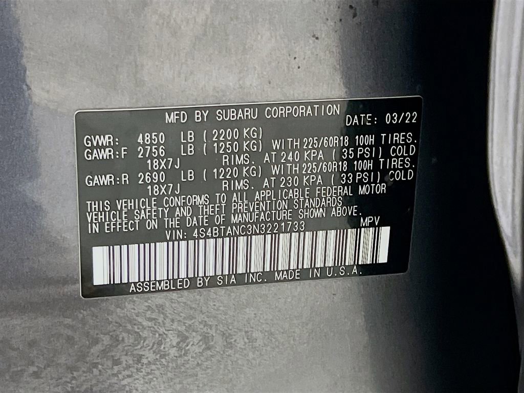 Used 2022 Subaru Outback Limited image 34