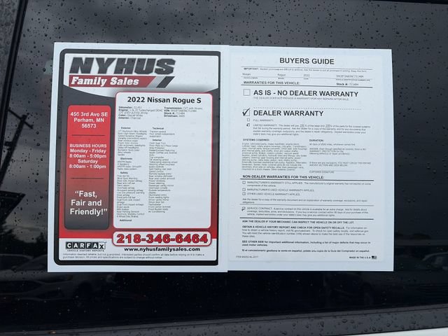 Used 2022 Nissan Rogue S AWD/4WD image 48