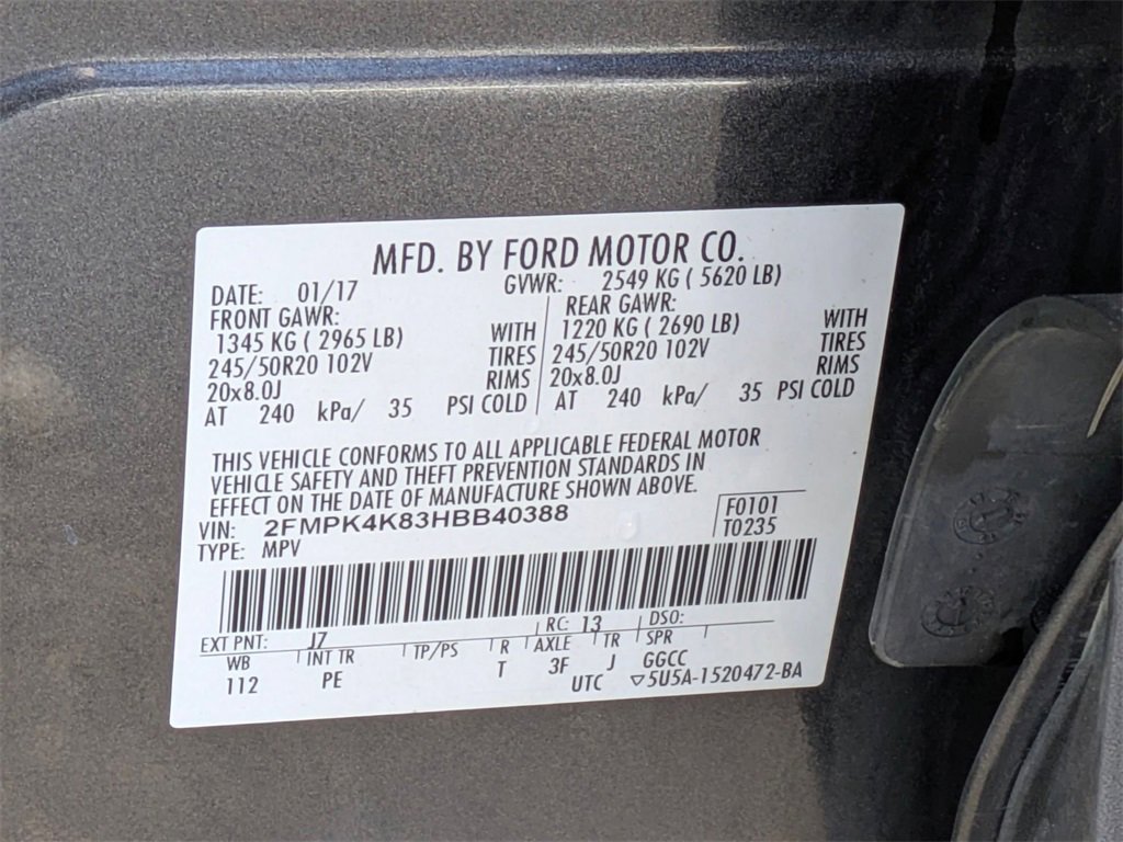 Used 2017 Ford Edge Titanium w/ Equipment Group 302A image 12