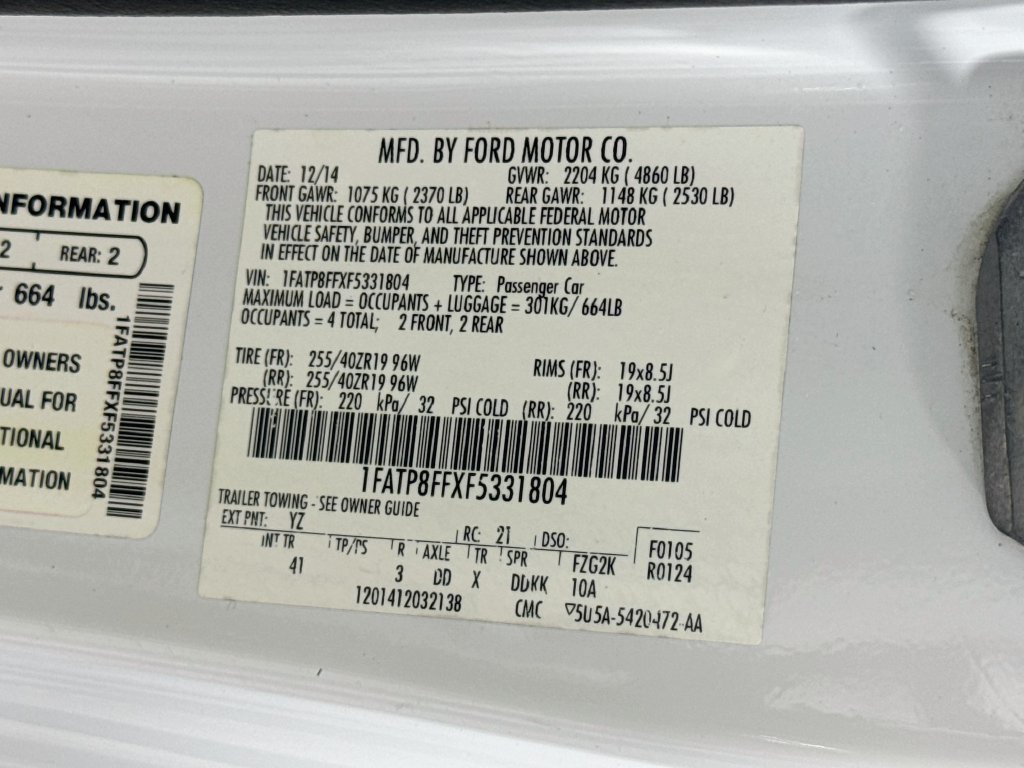 Used 2015 Ford Mustang GT Premium w/ Equipment Group 401A RWD image 30