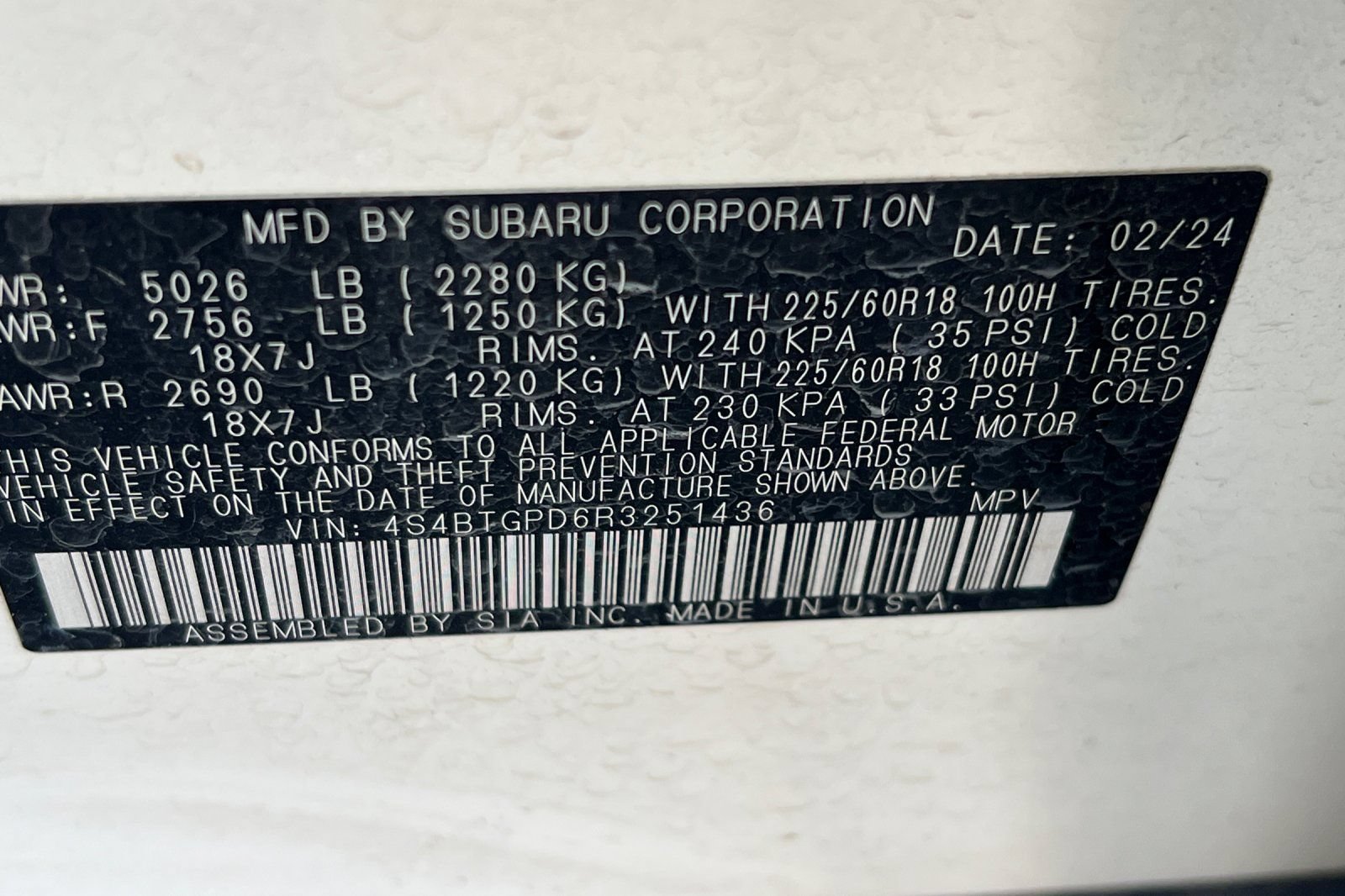 Used 2024 Subaru Outback Touring XT w/ Tech Package 2 AWD/4WD image 32
