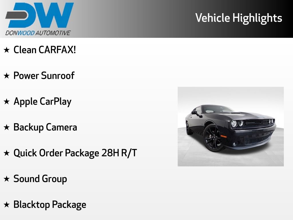 Used 2017 Dodge Challenger R/T w/ Blacktop Package RWD image 6