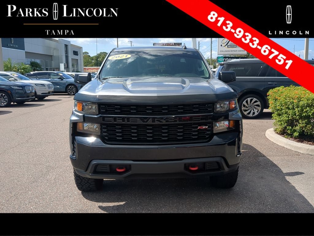 Used 2021 Chevrolet Silverado 1500 Custom Trail Boss w/ LPO, Dark Essentials Package AWD/4WD image 2