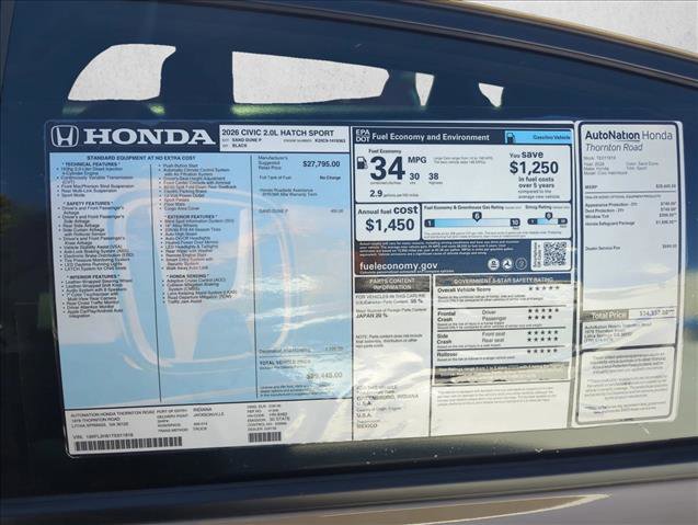 New 2026 Honda Civic Sport image 19