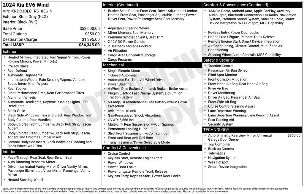 Certified 2024 Kia EV6 Wind image 10