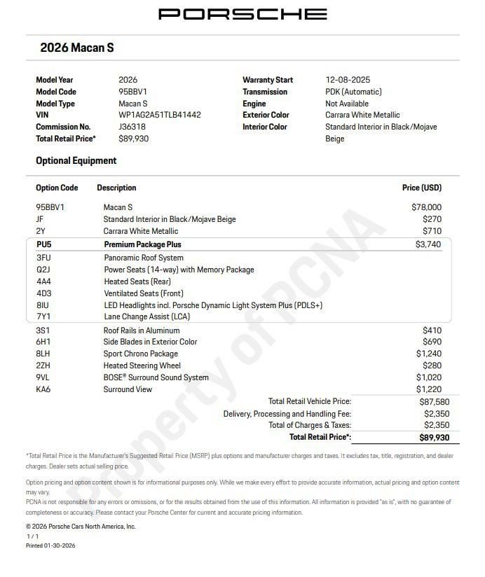 Used 2026 Porsche Macan S image 6