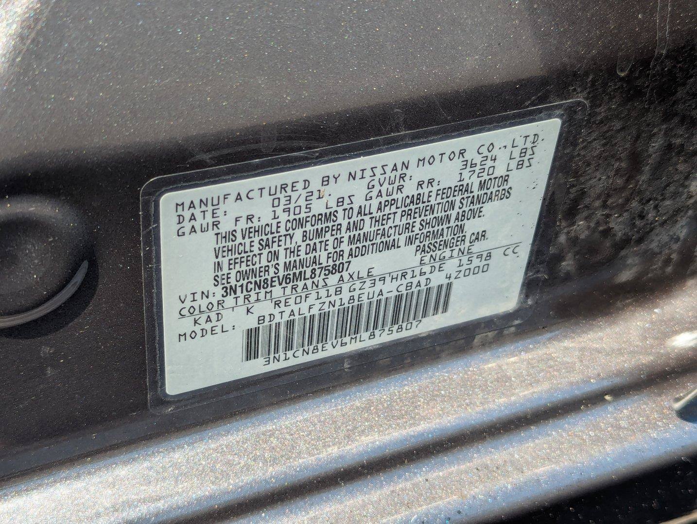 Used 2021 Nissan Versa SV FWD image 34