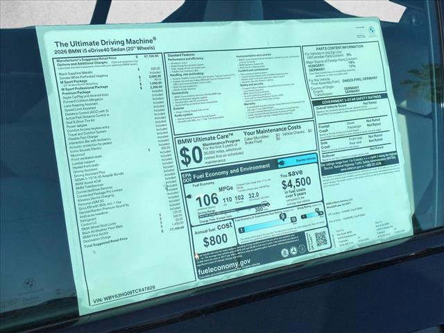 New 2026 BMW i5 eDrive40 w/ M Sport Package image 18