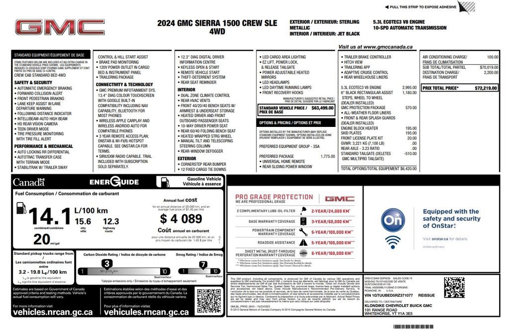 Used 2024 GMC Sierra 1500 SLE w/ Preferred Package image 3