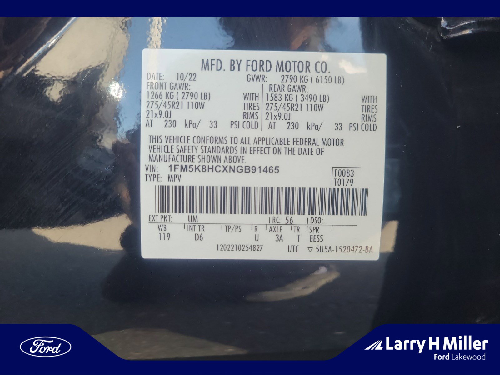 Used 2022 Ford Explorer Platinum w/ Equipment Group 601A image 25