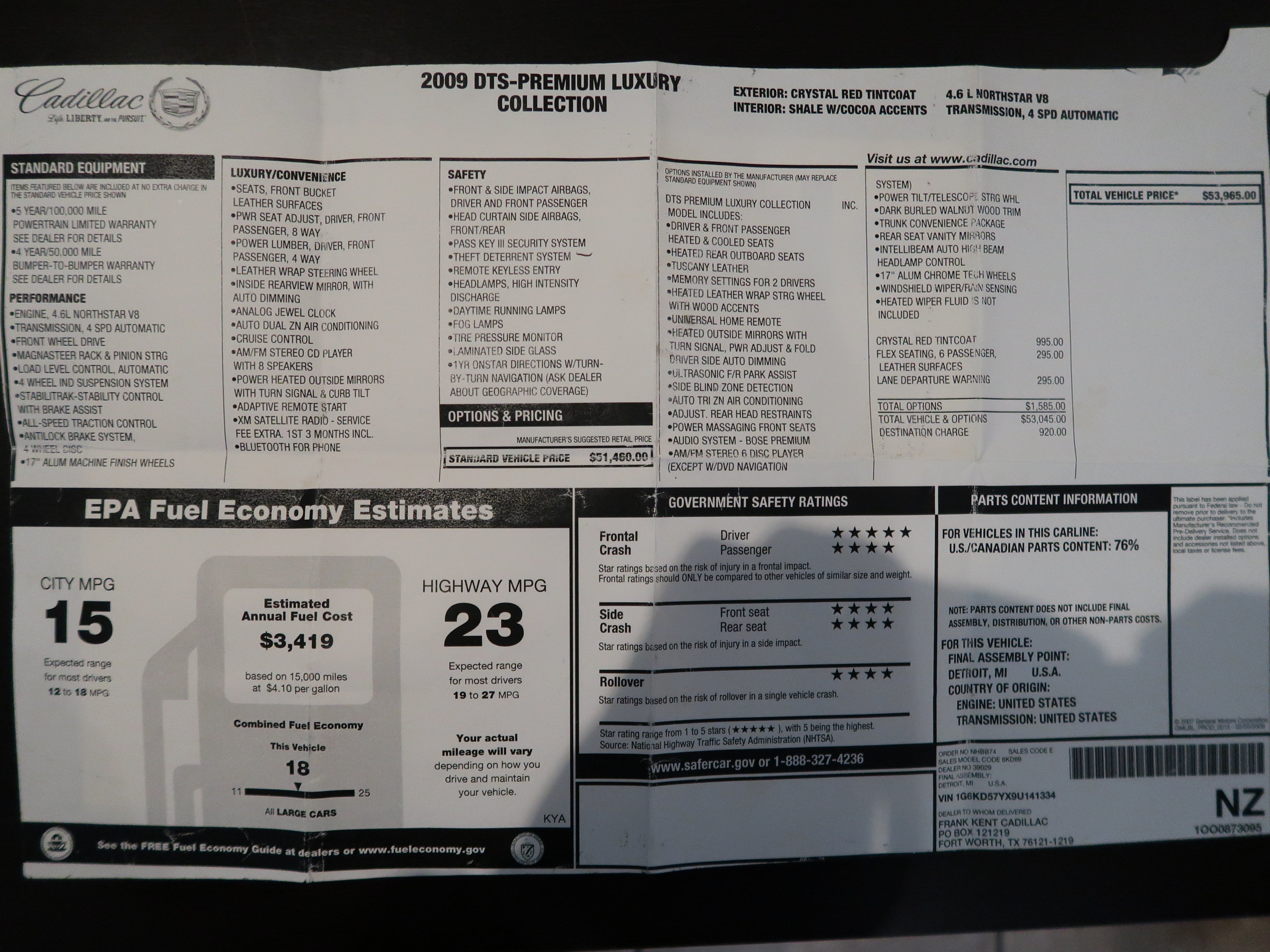 Used 2009 Cadillac DTS FWD image 26