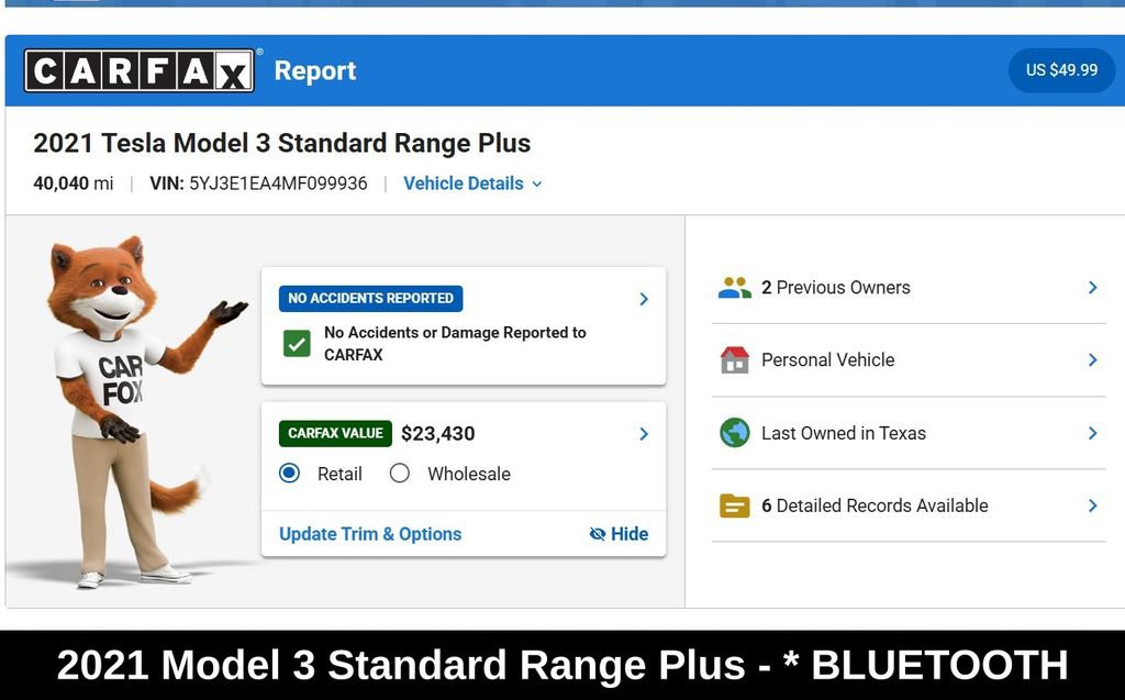Used 2021 Tesla Model 3 Standard Range Plus RWD image 11