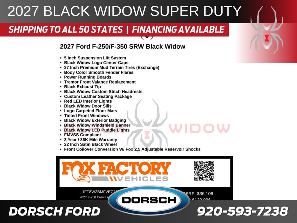 New 2027 Ford F250 Lariat w/ Black Appearance Package AWD/4WD image 2