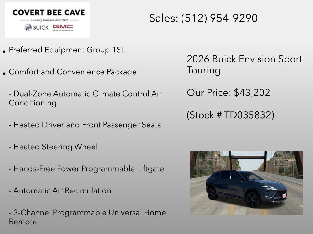 New 2026 Buick Envision Sport Touring AWD/4WD image 6