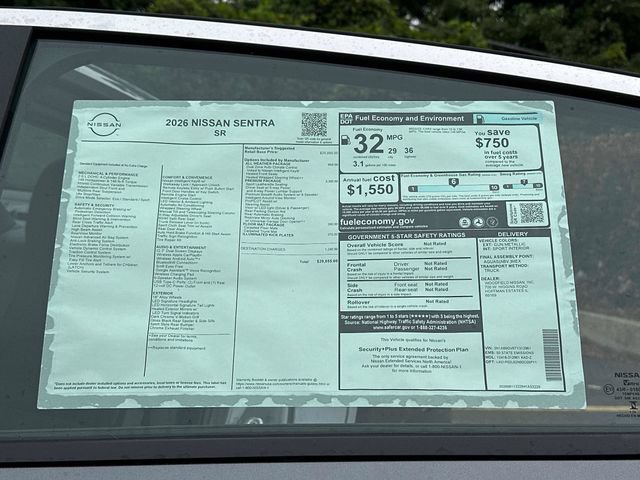 New 2026 Nissan Sentra SR w/ SR Premium Package FWD image 7