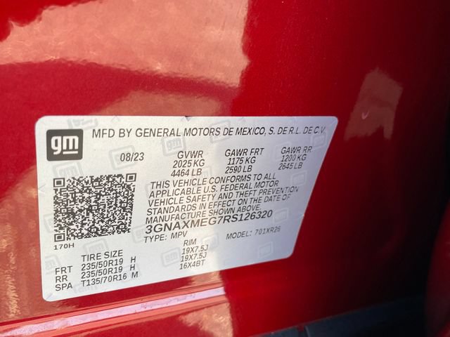 Used 2024 Chevrolet Equinox RS w/ LPO, Floor Liner Package FWD image 25