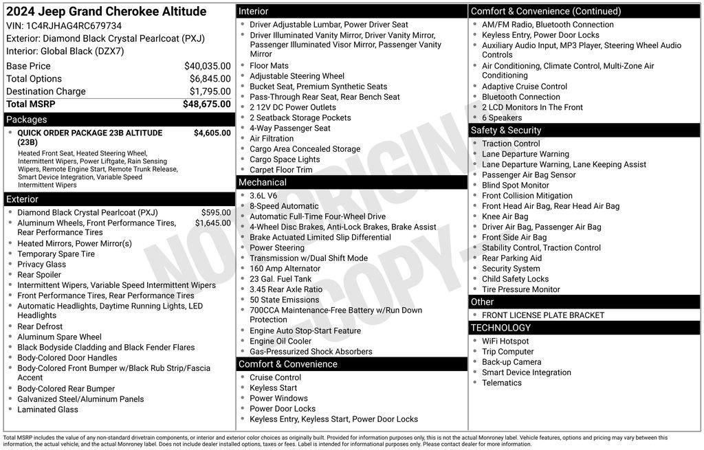 Used 2024 Jeep Grand Cherokee Altitude image 45