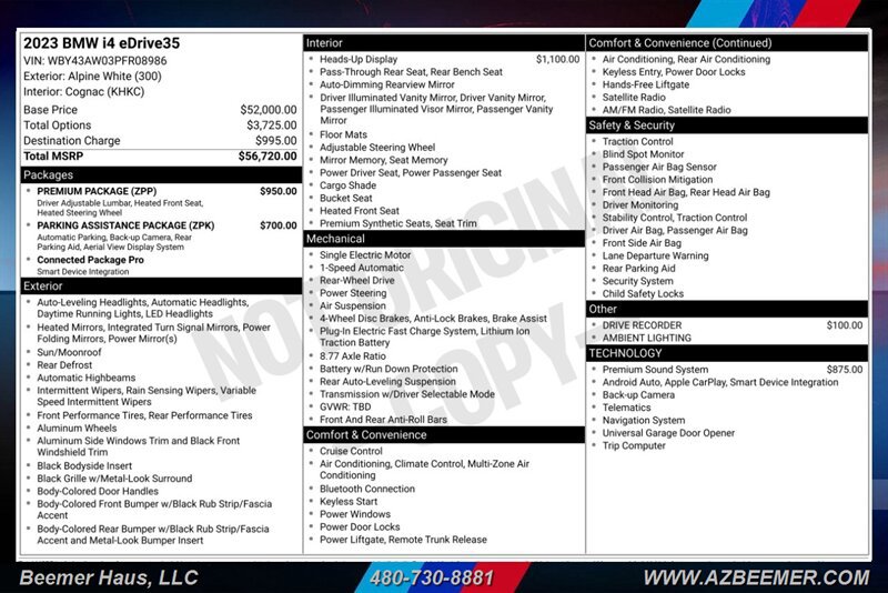 Used 2023 BMW i4 eDrive35 w/ Premium Package RWD image 3