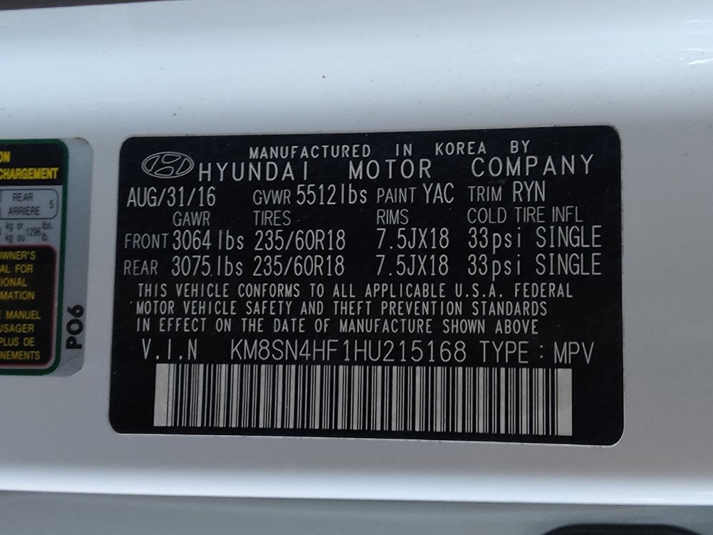 Used 2017 Hyundai Santa Fe SE w/ SE Premium Package 02 image 33