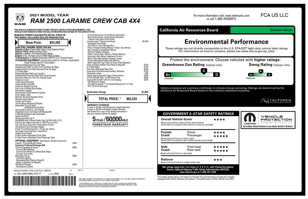 Used 2021 RAM 2500 Laramie image 3