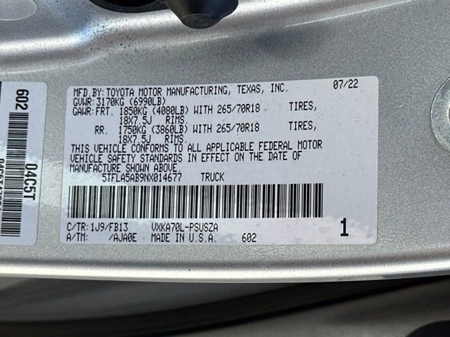 Used 2022 Toyota Tundra SR5 w/ Convenience Package image 31