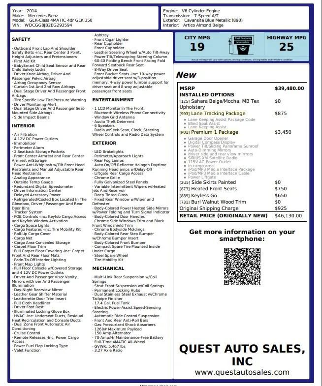 Used 2014 Mercedes-Benz GLK 350 4MATIC w/ Premium 1 Package image 18