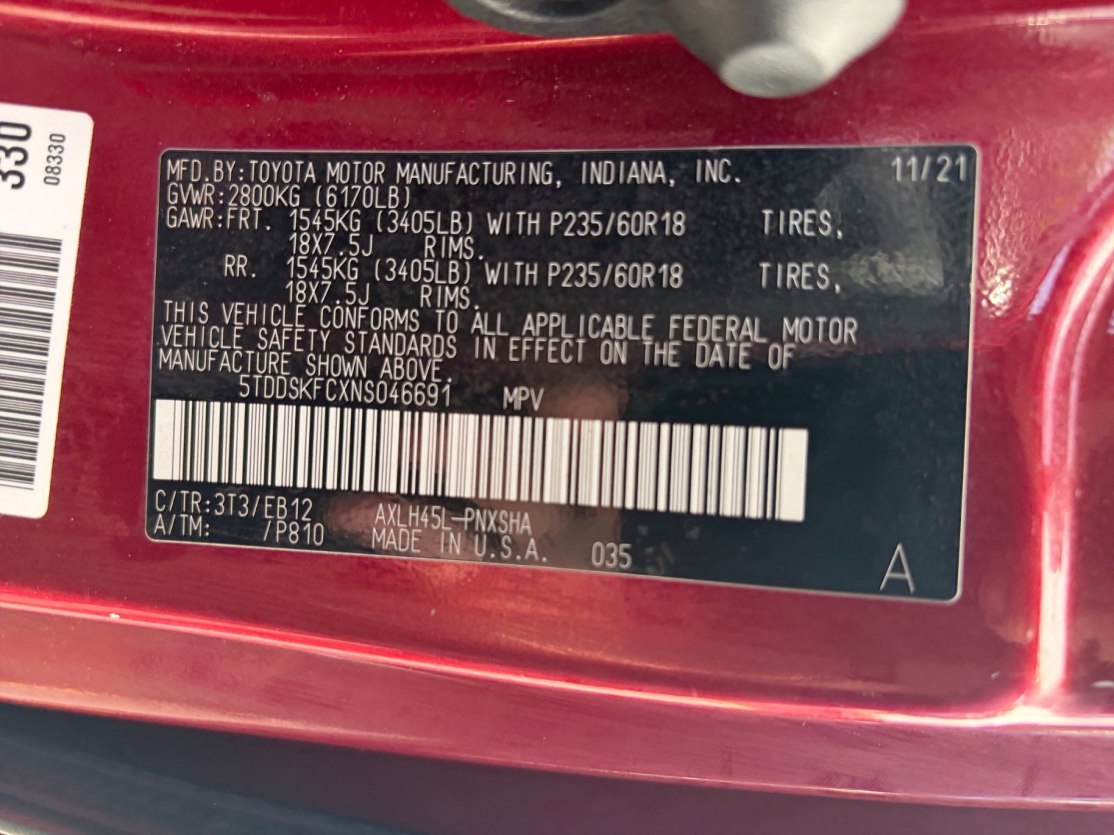 Used 2022 Toyota Sienna XSE w/ XSE Plus Package AWD/4WD image 32