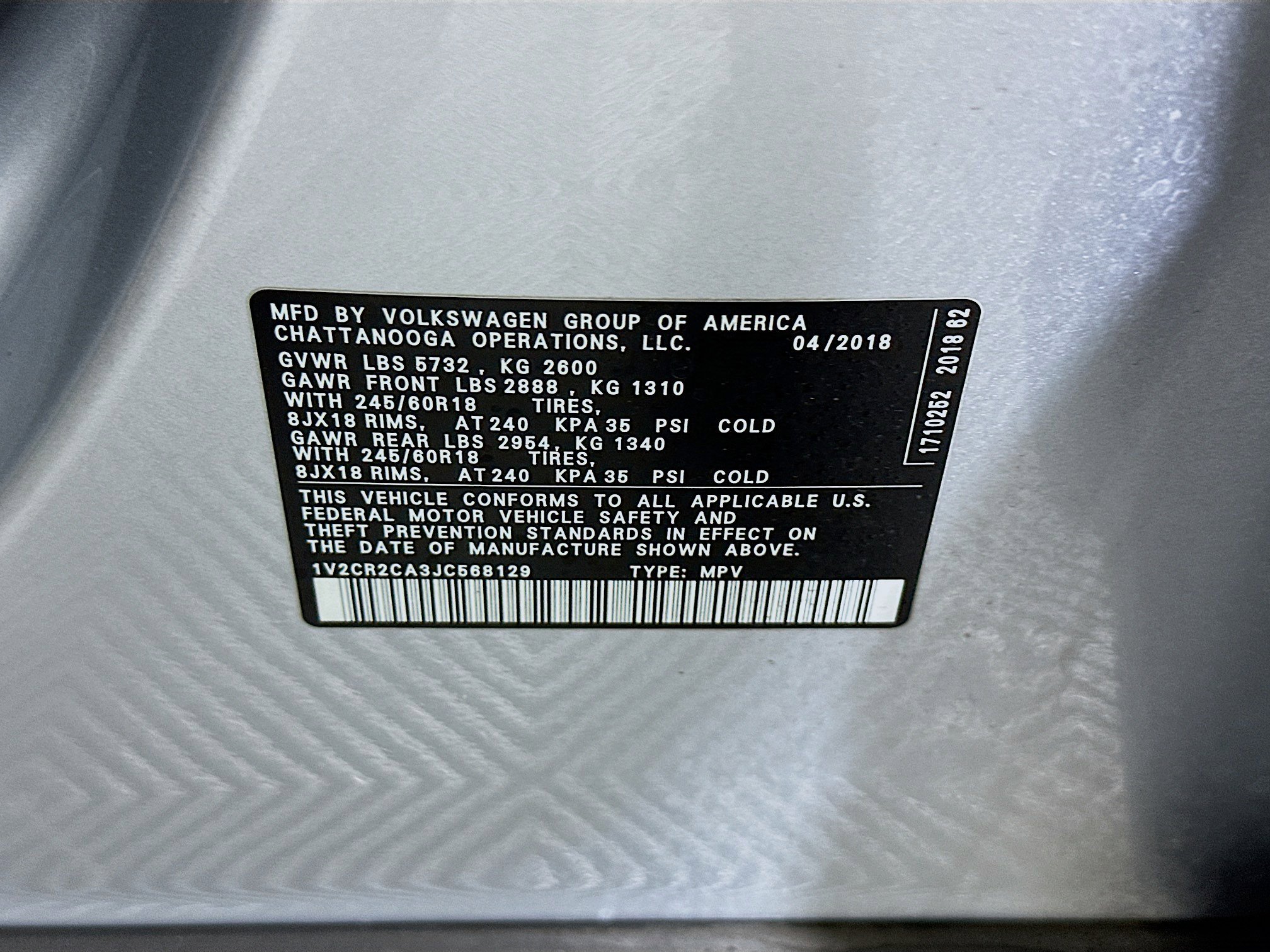 Used 2018 Volkswagen Atlas SE FWD image 12