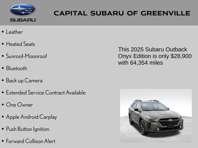 Certified 2025 Subaru Outback Onyx Edition AWD/4WD image 4