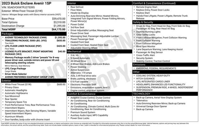 Used 2023 Buick Enclave Avenir w/ Avenir Technology Package image 5