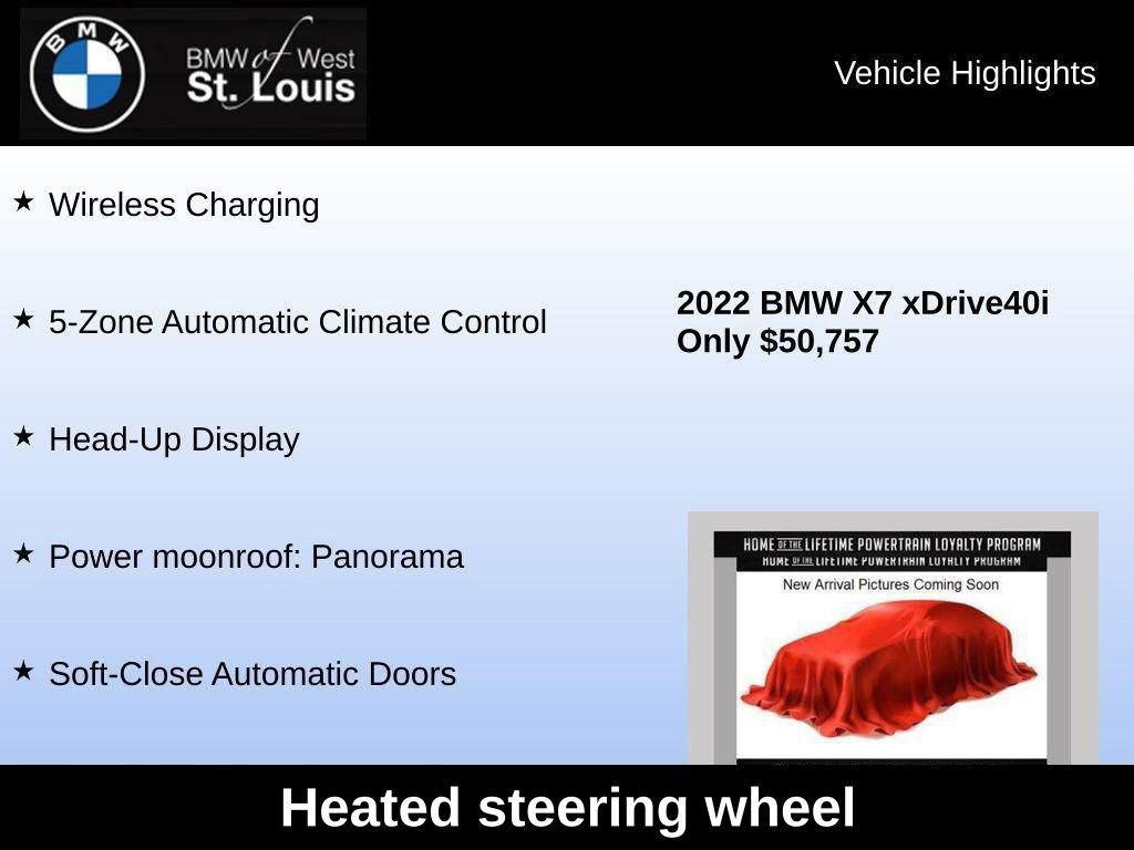 Used 2022 BMW X7 xDrive40i w/ Premium Package image 27